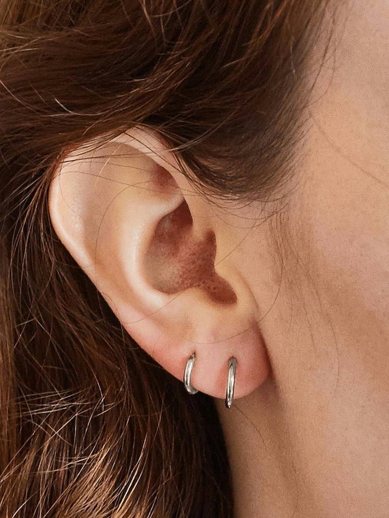 Admiral Row Mini Hoop Earrings Double Pack