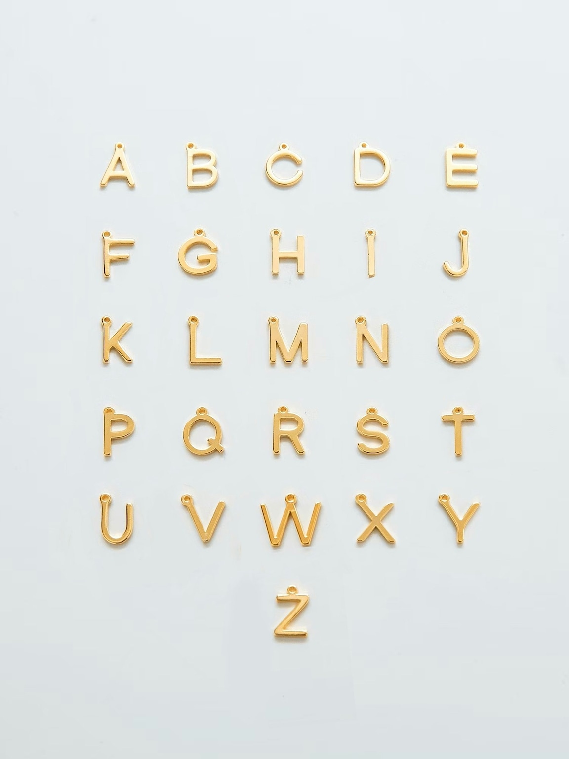 Admiral Row Gold Dainty Initial Necklace