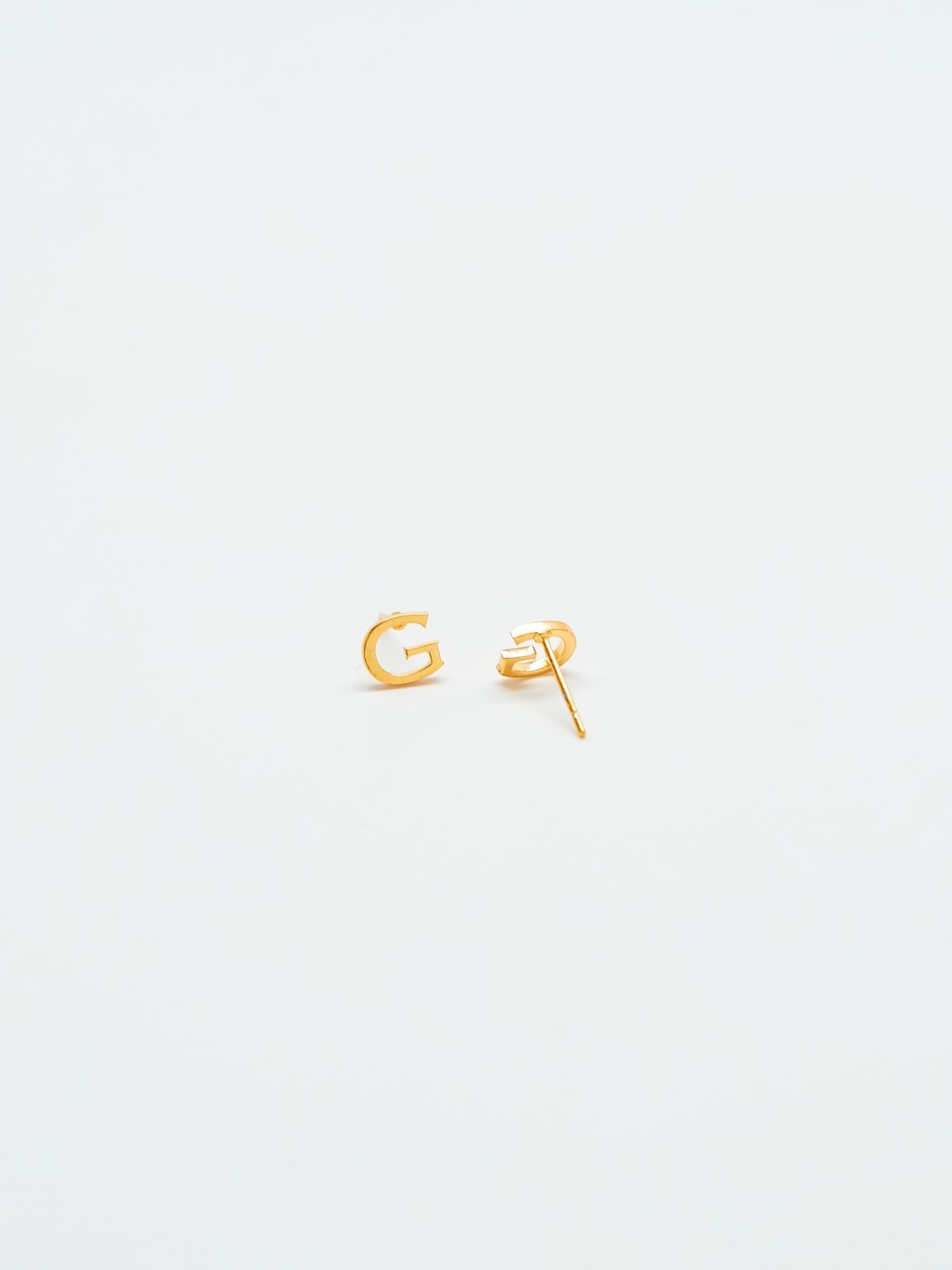 Admiral Row Gold Initial Earrings