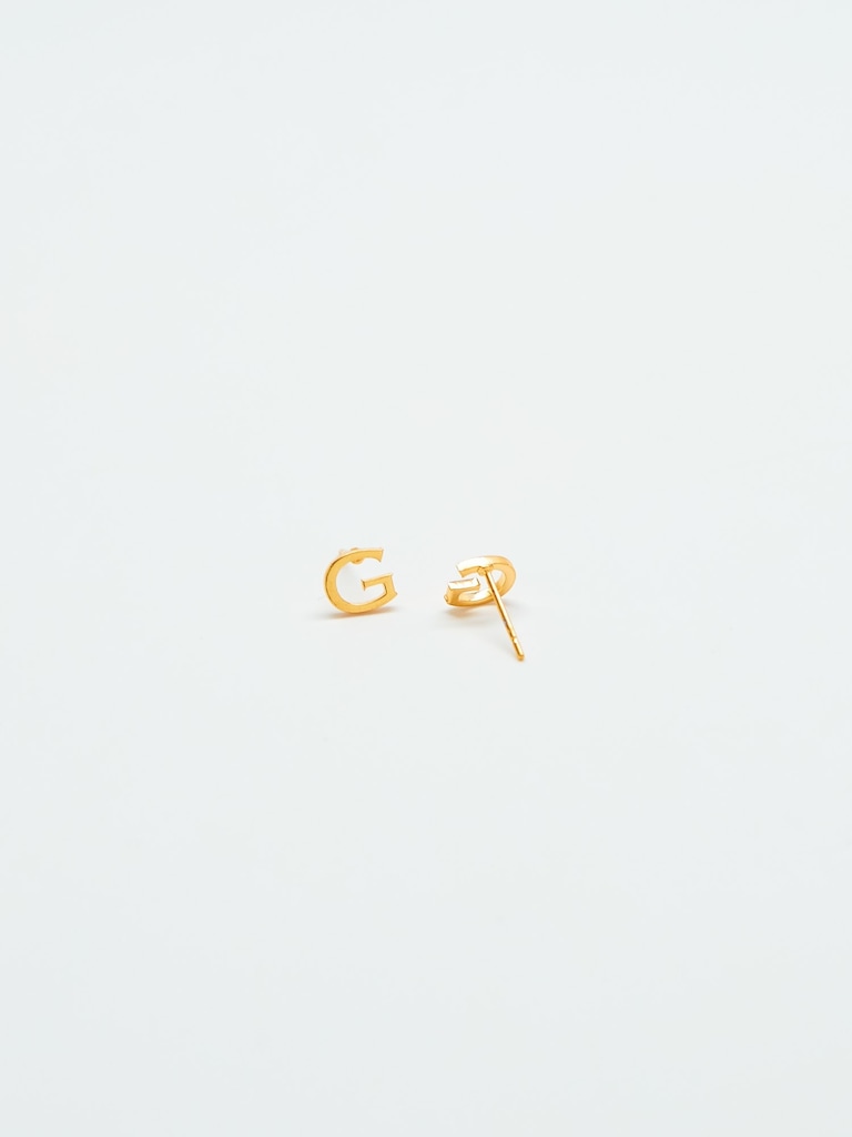 Admiral Row Gold Initial Earrings