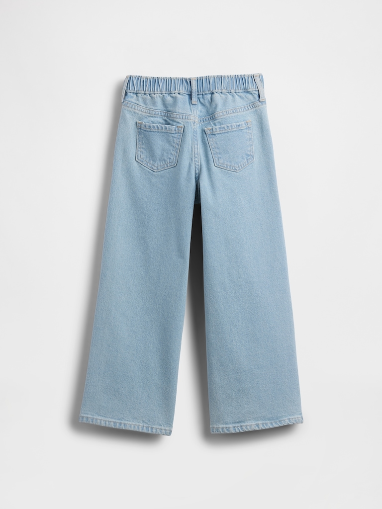 babyGap Embroidered Wide-Leg Jeans