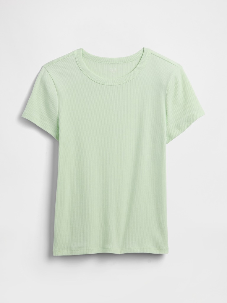 Essential Ribbed Crewneck T-Shirt