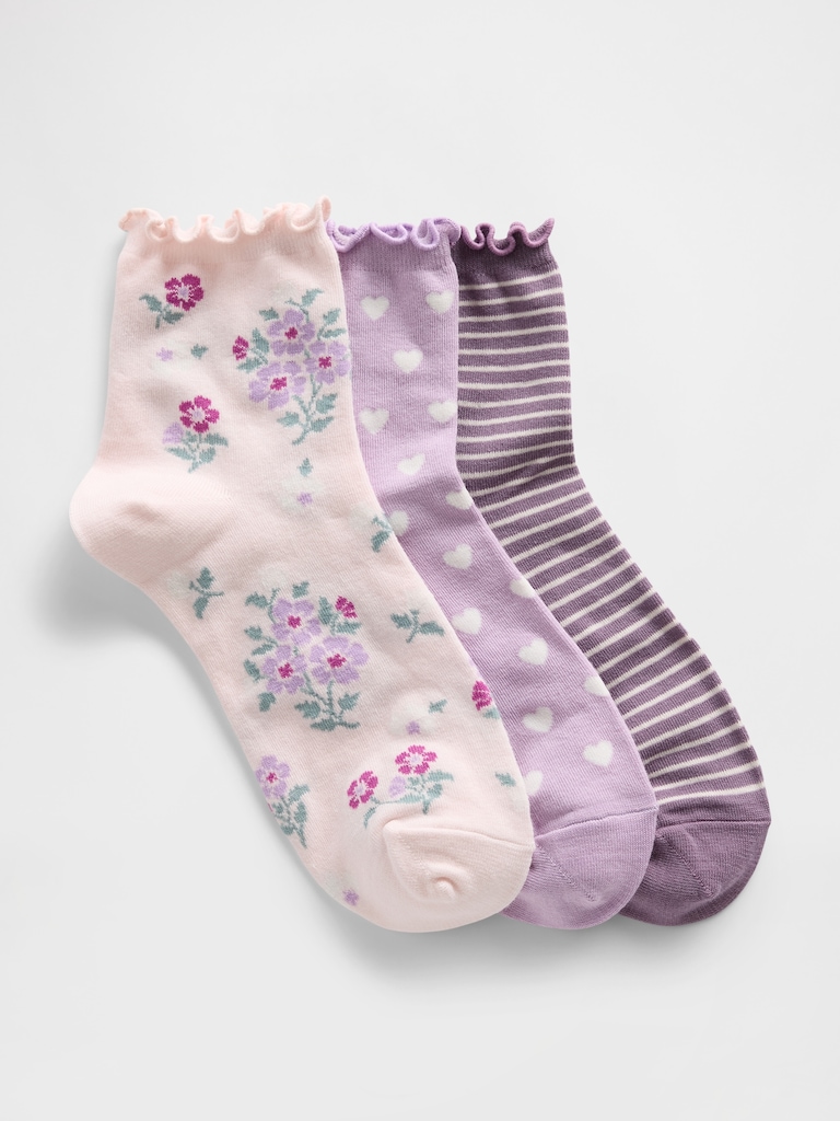 Quarter Crew Socks (3-Pack)