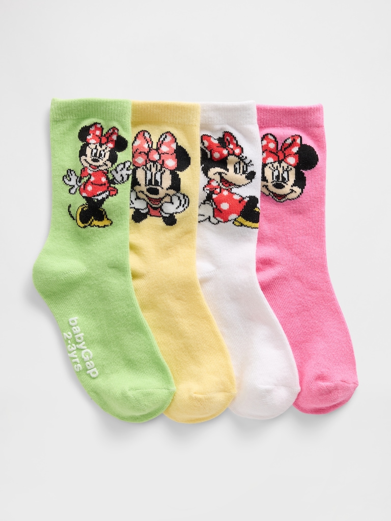babyGap × Disney Minnie Mouse Crew Socks (4-Pack)