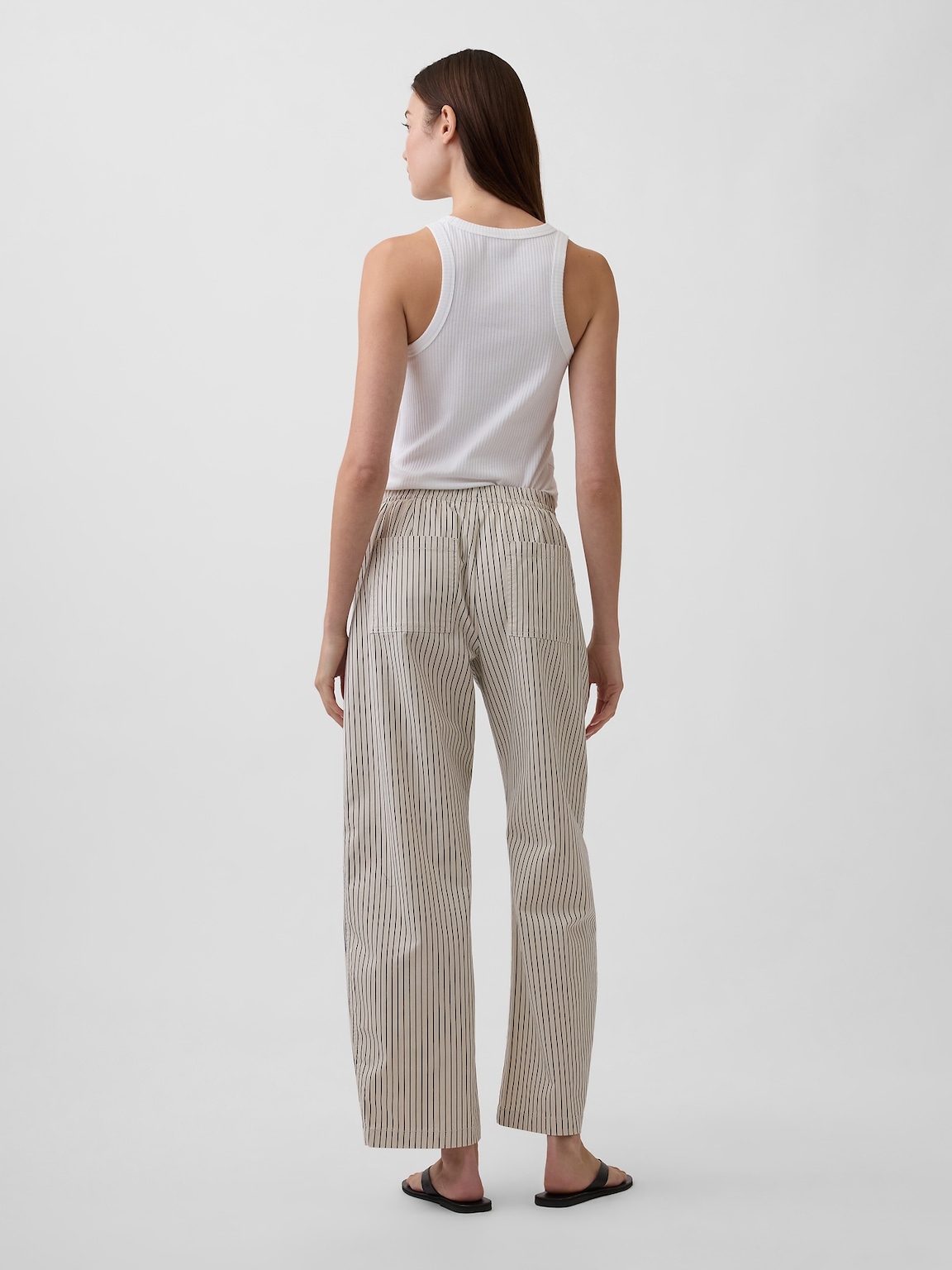Mid Rise Easy Barrel Khakis