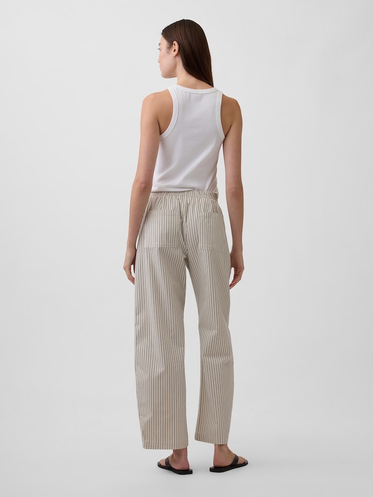 High Rise Easy Barrel Khakis