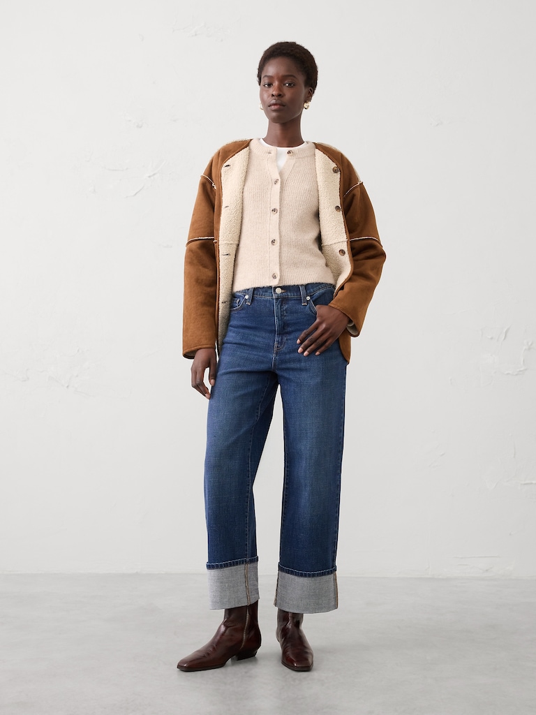 Brushed Cardigan Sweater