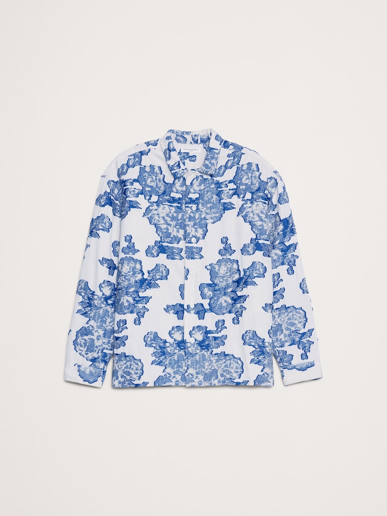 Relaxed-Fit Textured Cotton Shirt