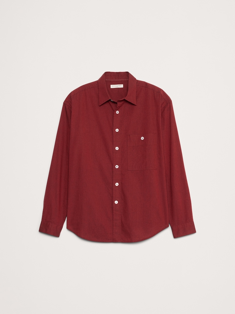Relaxed-Fit Washed Cotton Poplin Shirt