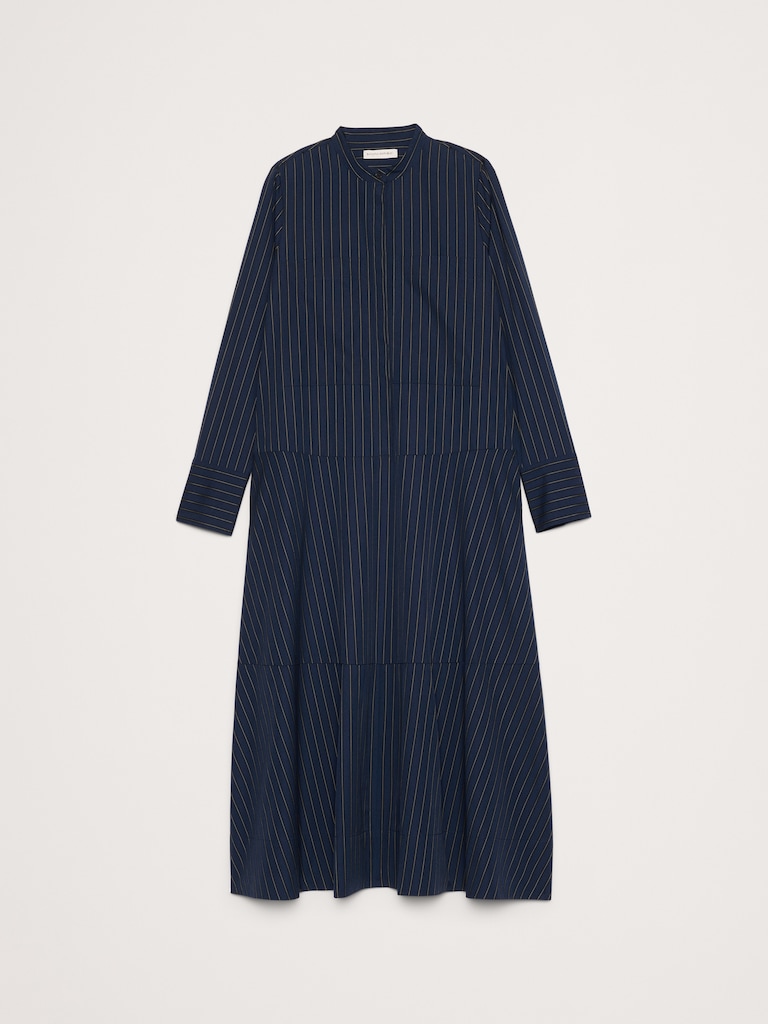 Cotton Trapeze Shirtdress