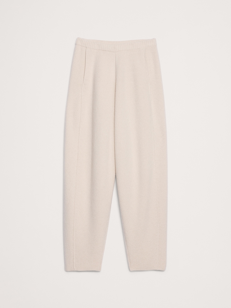 Merino-Cotton Barrel Sweater Pant