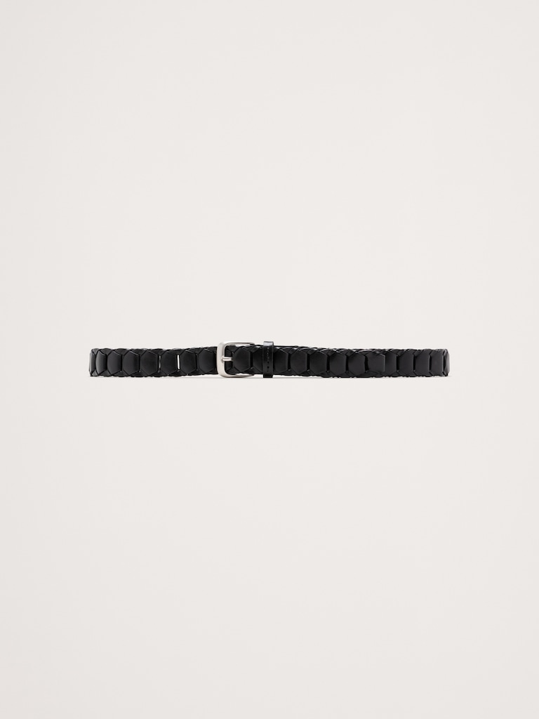 Woven Leather Belt