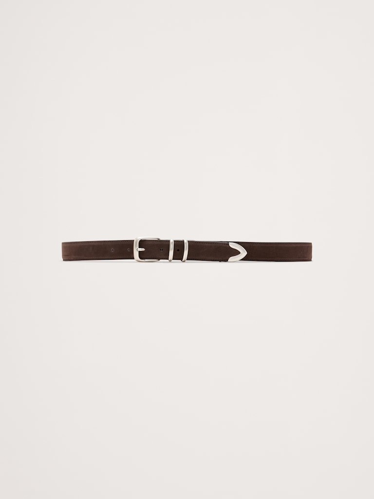 Nubuck Leather Ranger Belt