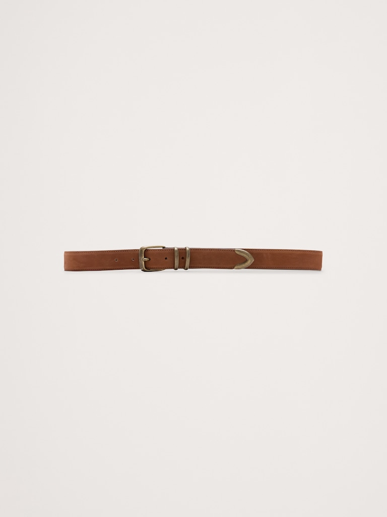 Nubuck Leather Ranger Belt