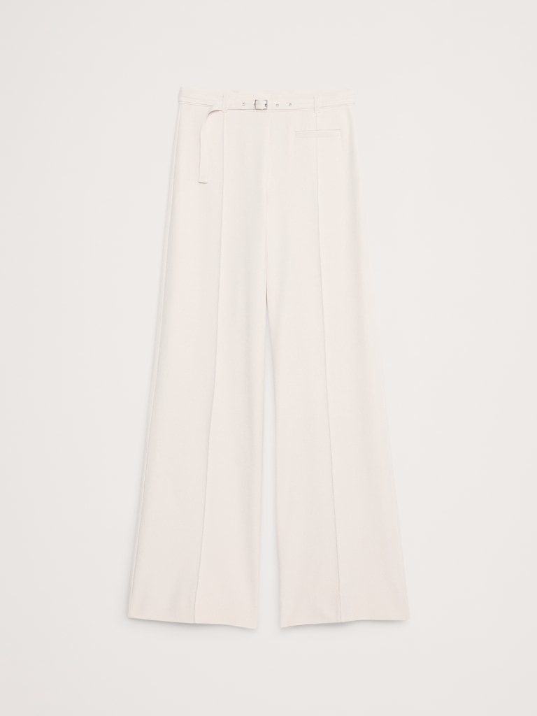 Mid-Rise Wide-Leg City Stretch Pant