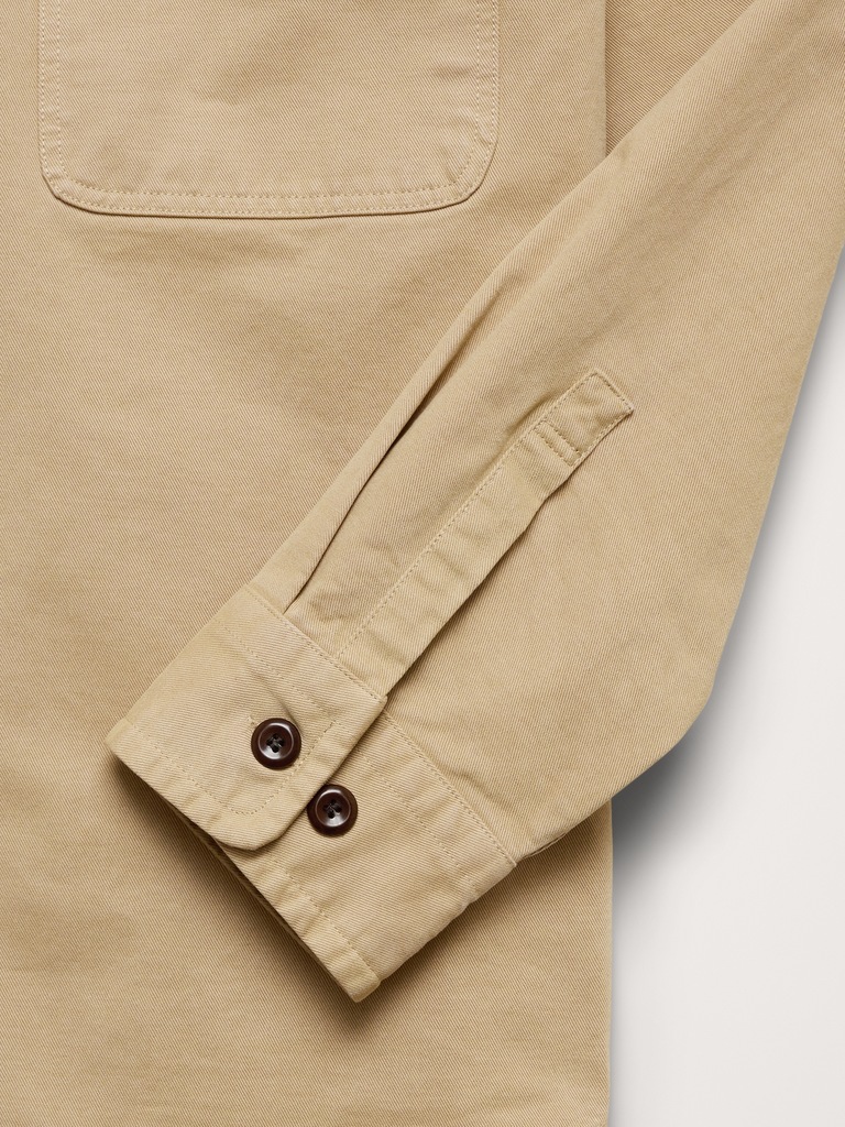 Cotton Twill Shirt Jacket