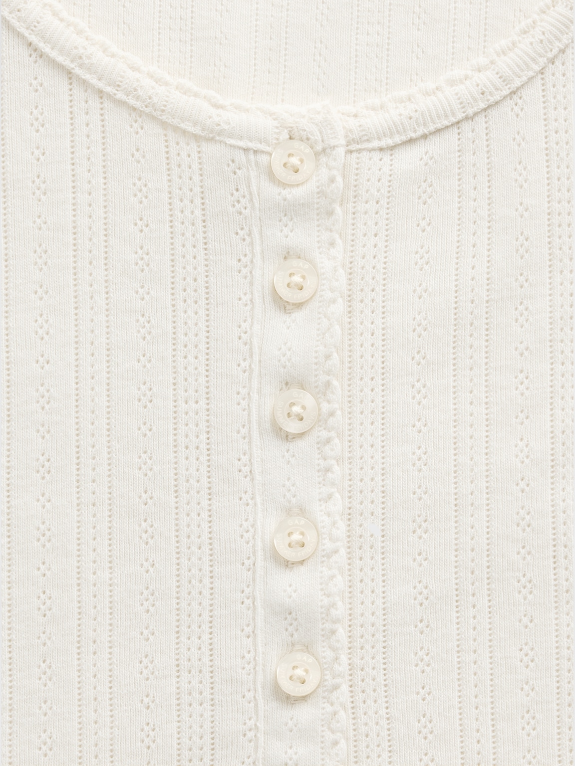 Gap × Summer Fridays Pointelle Henley PJ Top