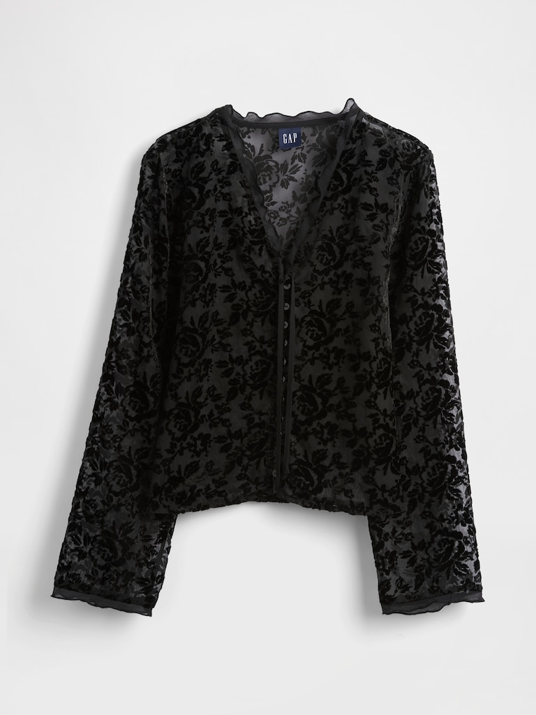Burnout Velvet Shirt