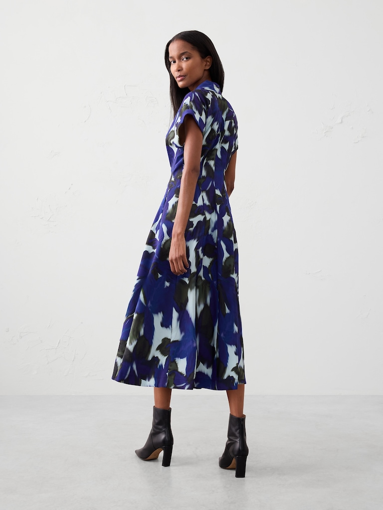 Twill Midi Shirtdress
