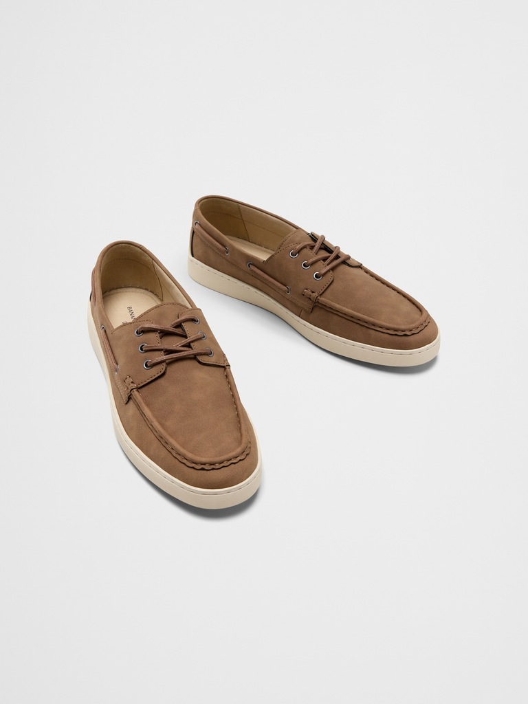 Vegan Suede Boat Shoe