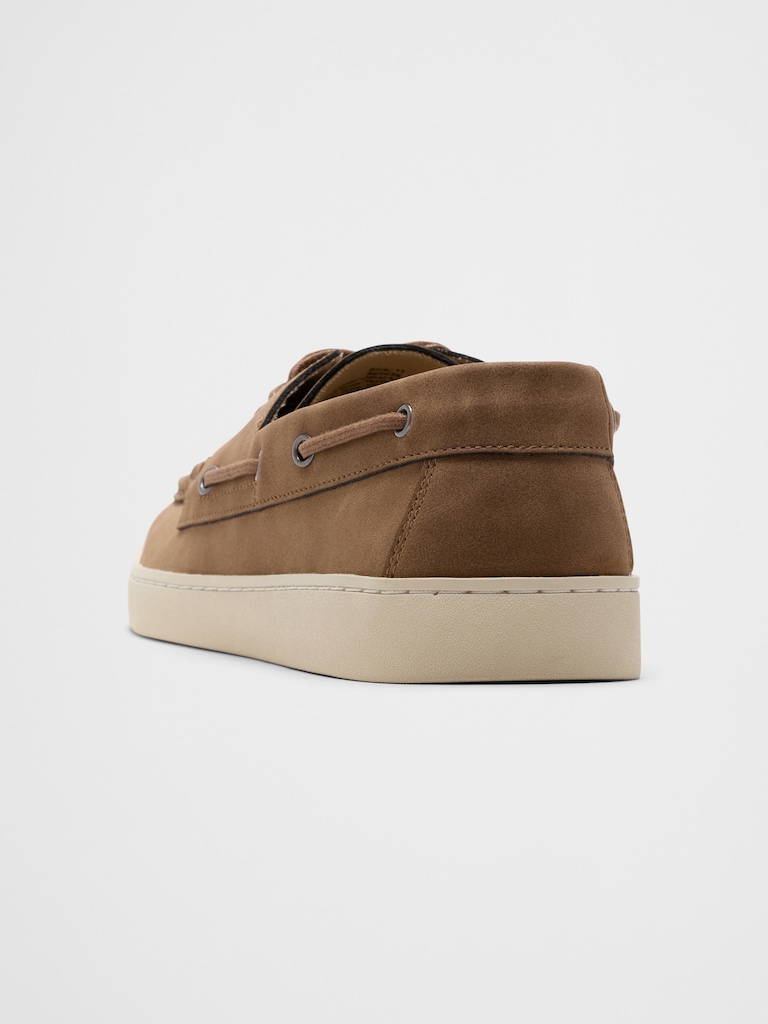 Vegan Suede Boat Shoe