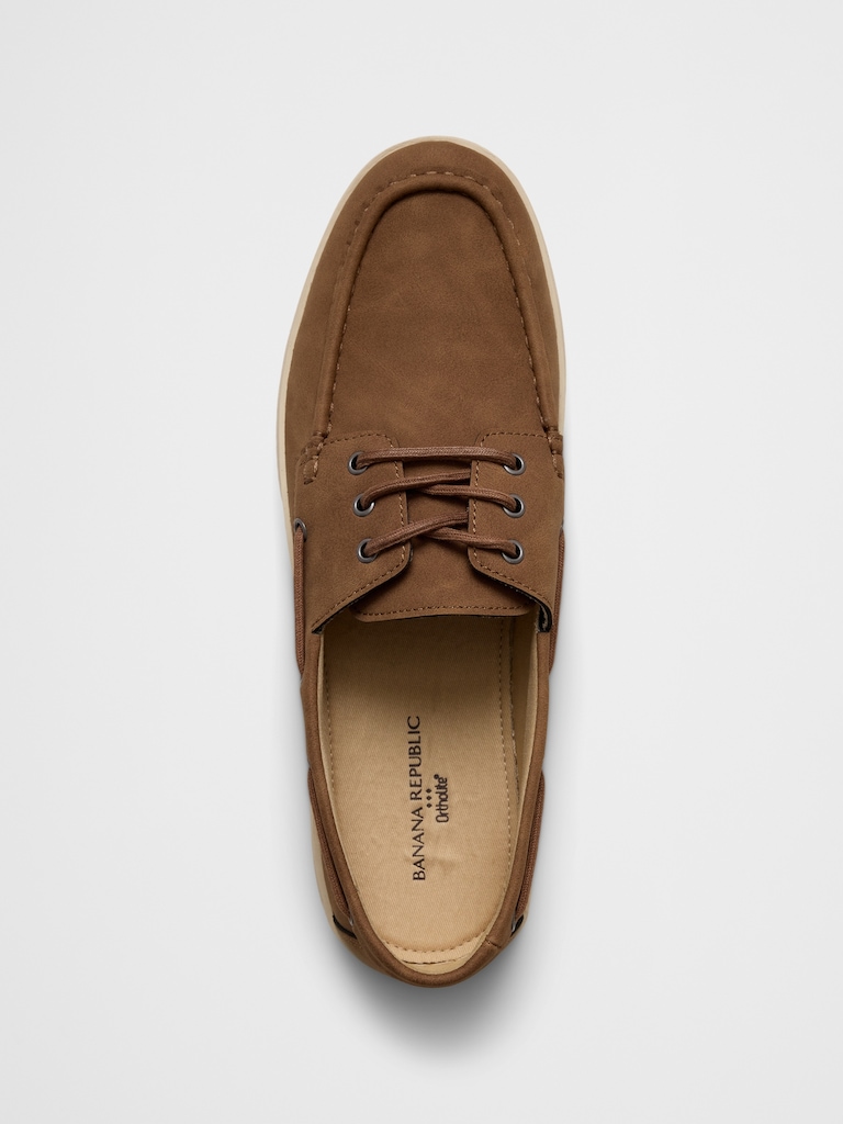 Vegan Suede Boat Shoe