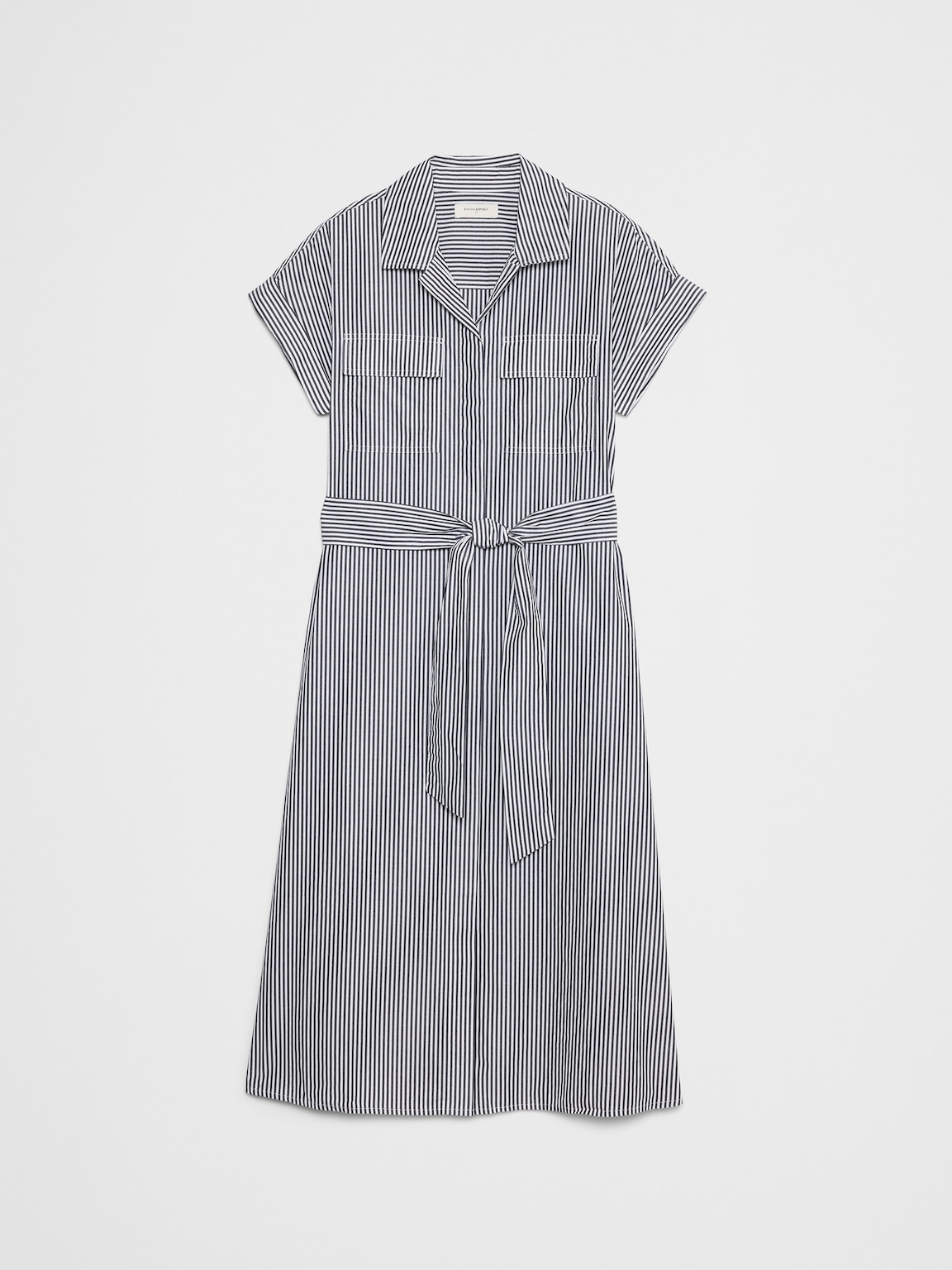 Poplin Utility Midi Shirtdress