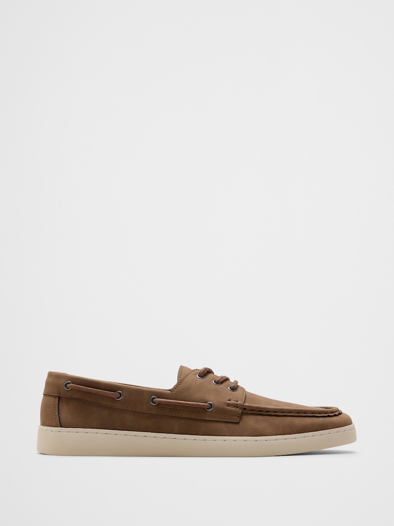 Vegan Suede Boat Shoe