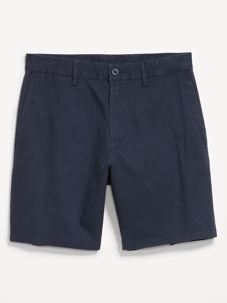 Slim Built-In Flex Rotation Chino Shorts -- 8-inch inseam