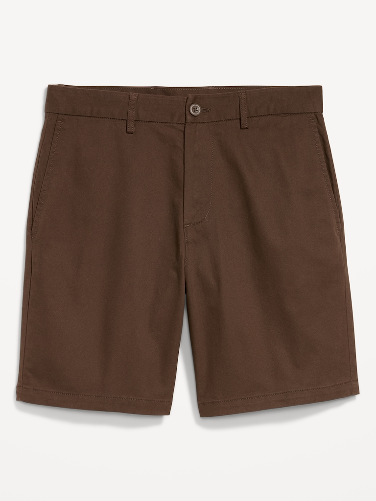 Slim Built-In Flex Rotation Chino Shorts -- 8-inch inseam