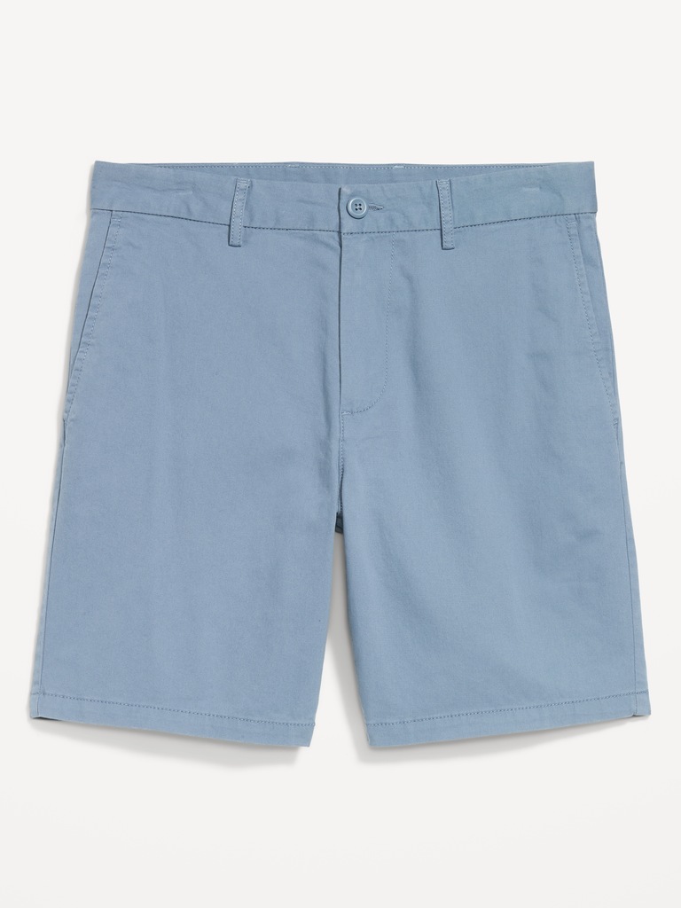 Slim Built-In Flex Rotation Chino Shorts -- 8-inch inseam