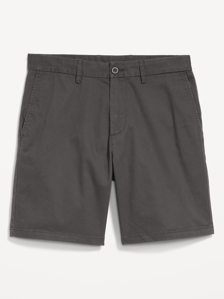 Slim Built-In Flex Rotation Chino Shorts -- 8-inch inseam