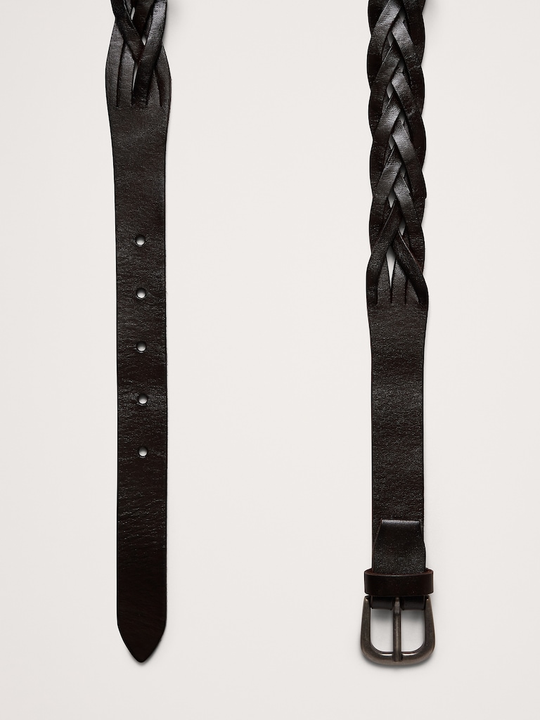 Braided Leather Belt