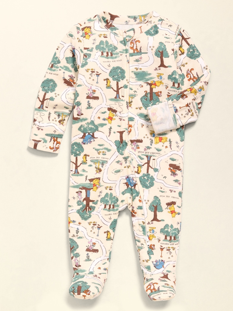 Old Navy x Disney Winnie the Pooh 2-Way-Zip Sleep & Play Footed One-Piece for Baby