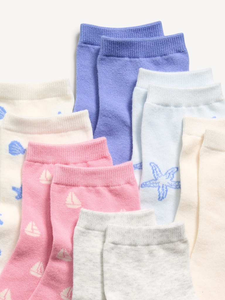 Quarter-Crew Socks 6-Pack for Girls