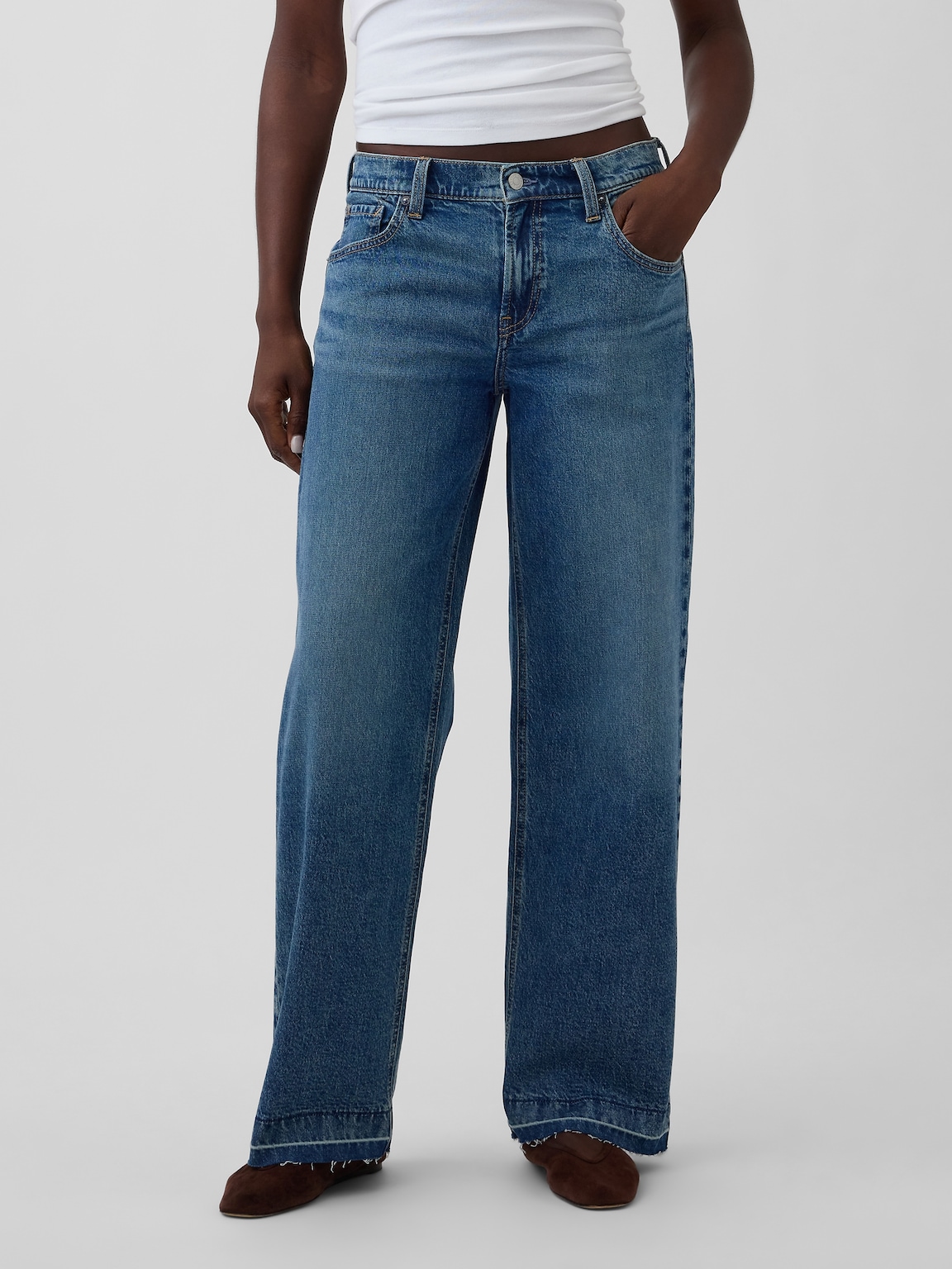 Low Rise '90s Loose Jeans