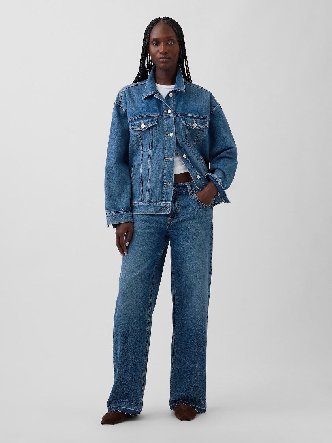 Low Rise '90s Loose Jeans