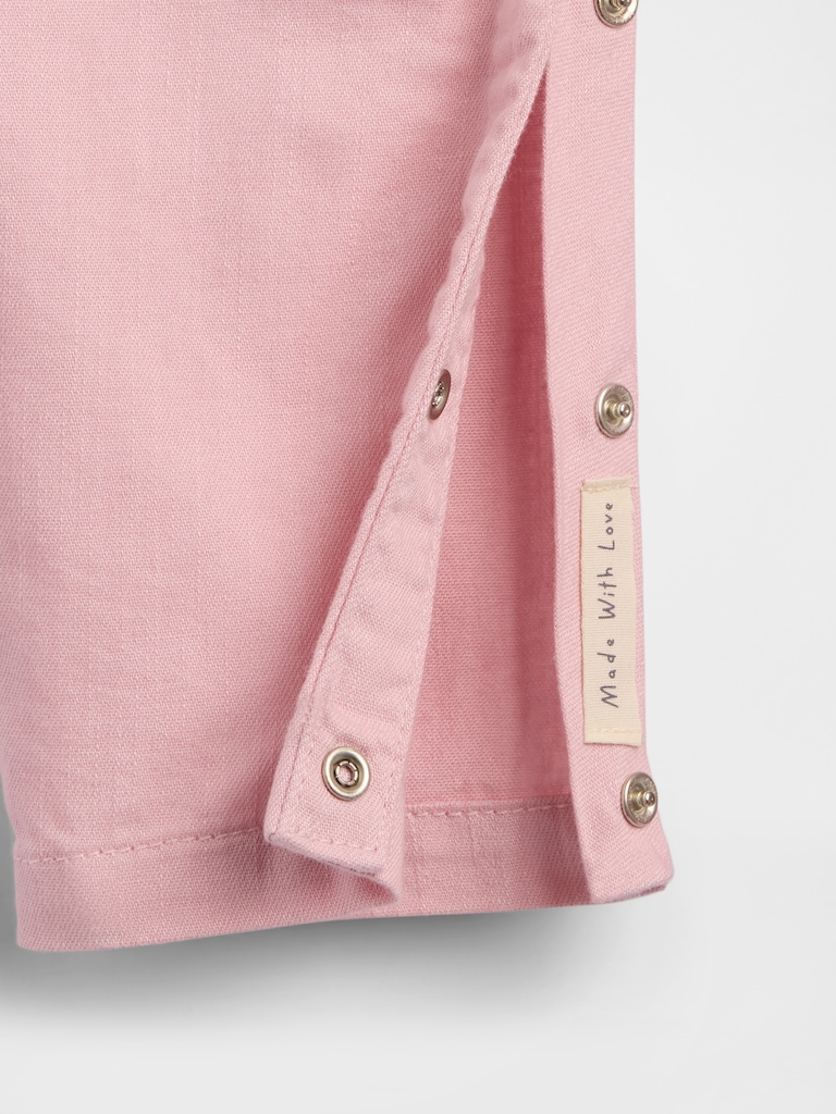 Baby Denim Heart Pocket One-Piece