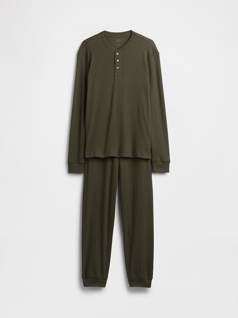Waffle Henley PJ Set