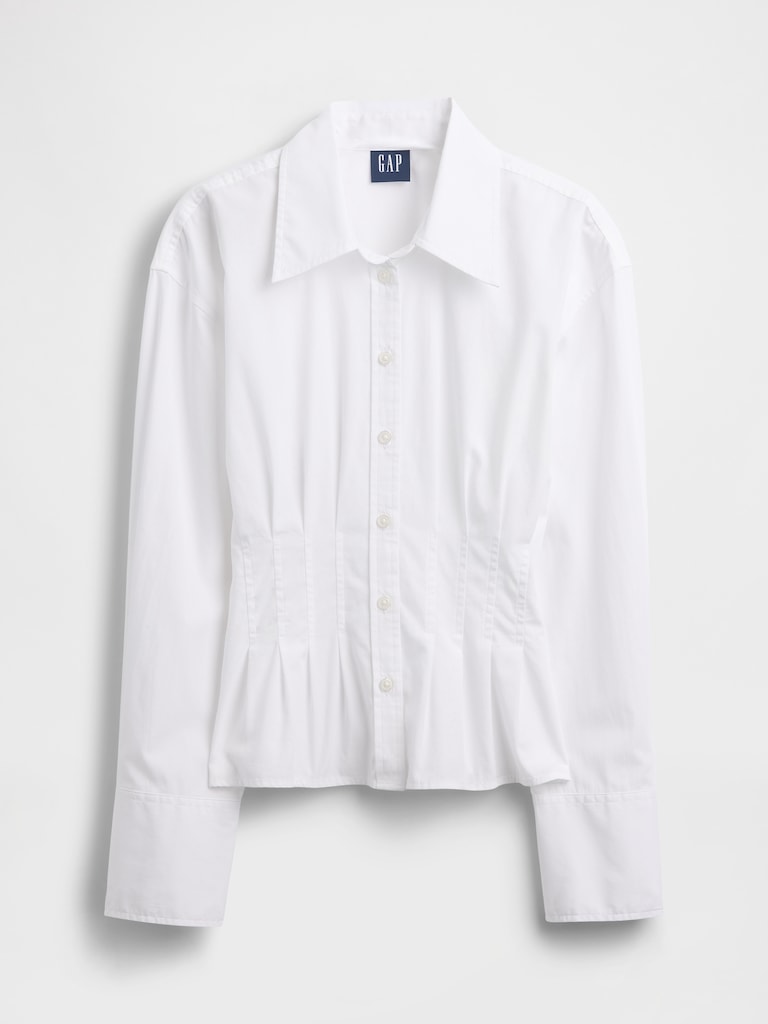 Organic Cotton Poplin Fitted Shirt