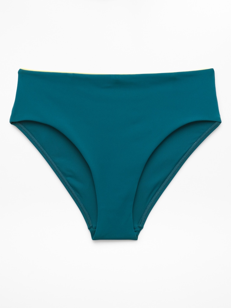 High Waist Cheeky Tipped Swim Bottom
