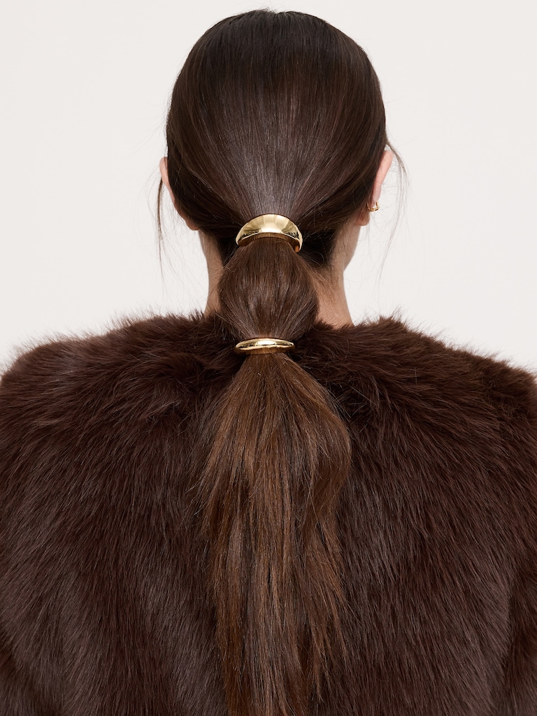 Metal Accent Hair Tie 2-Pack