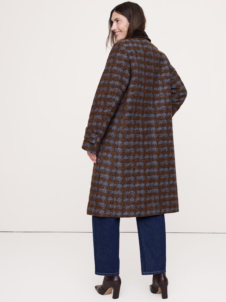Italian Jacquard Overcoat
