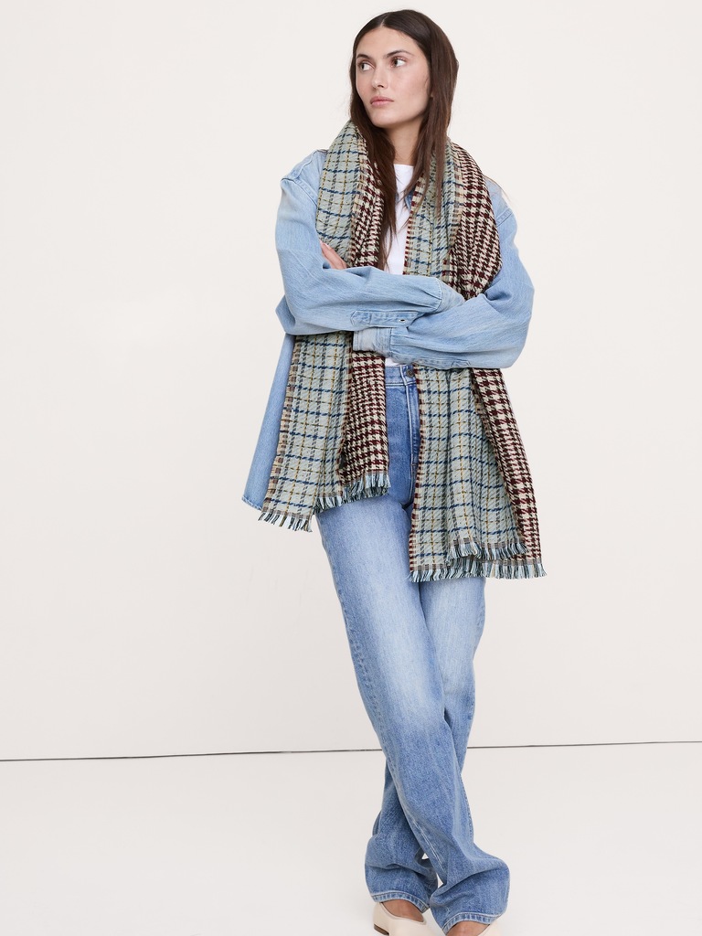 Long Embroidered Scarf by Vismaya