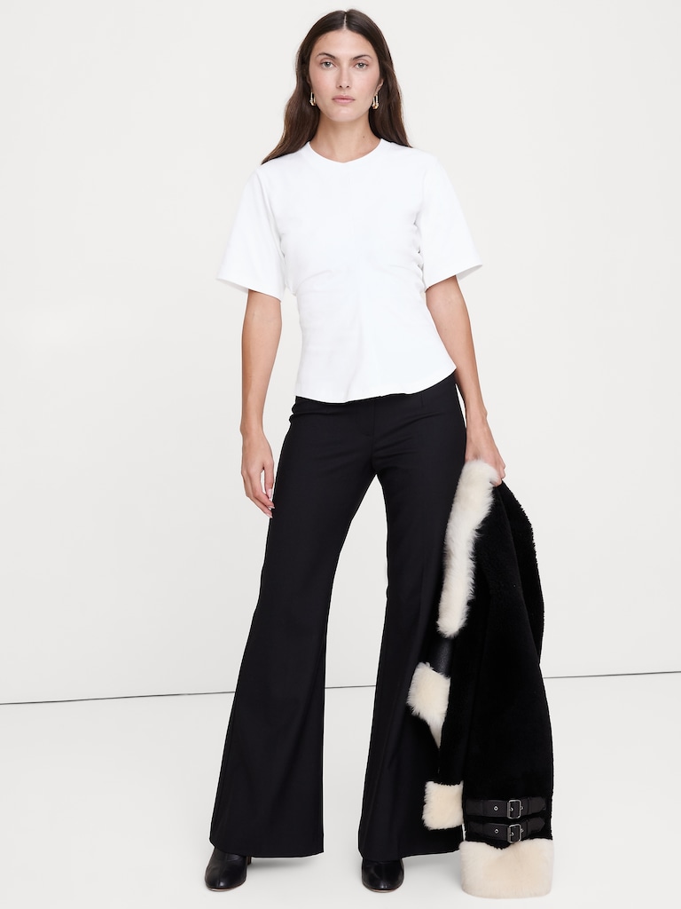 Cotton Draped T-Shirt