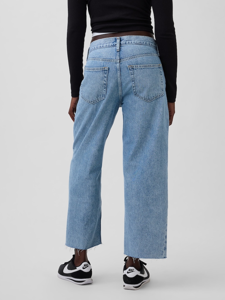 Low Slung Relaxed Crop Jeans