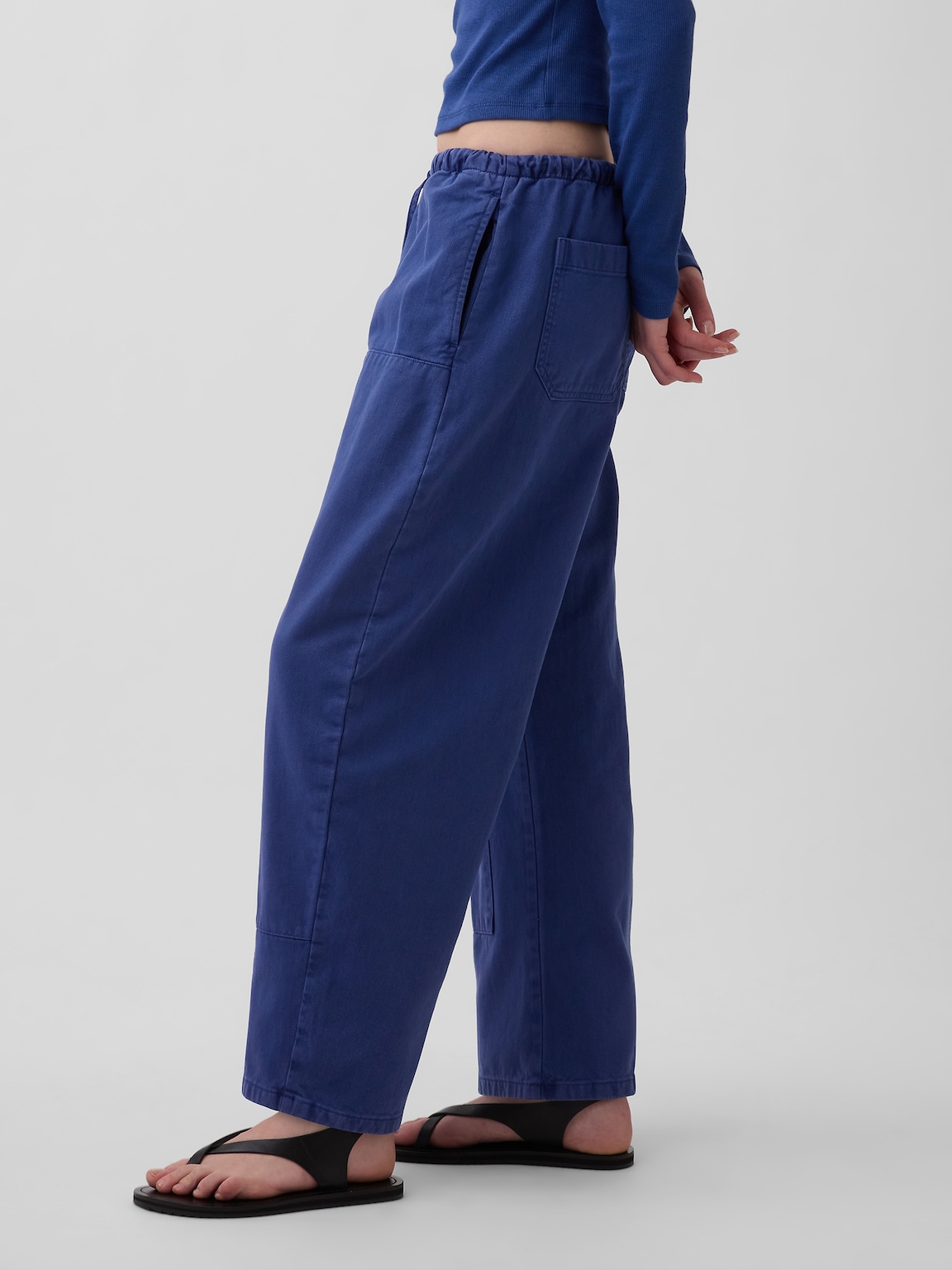Easy Double-Knee Barrel Pants