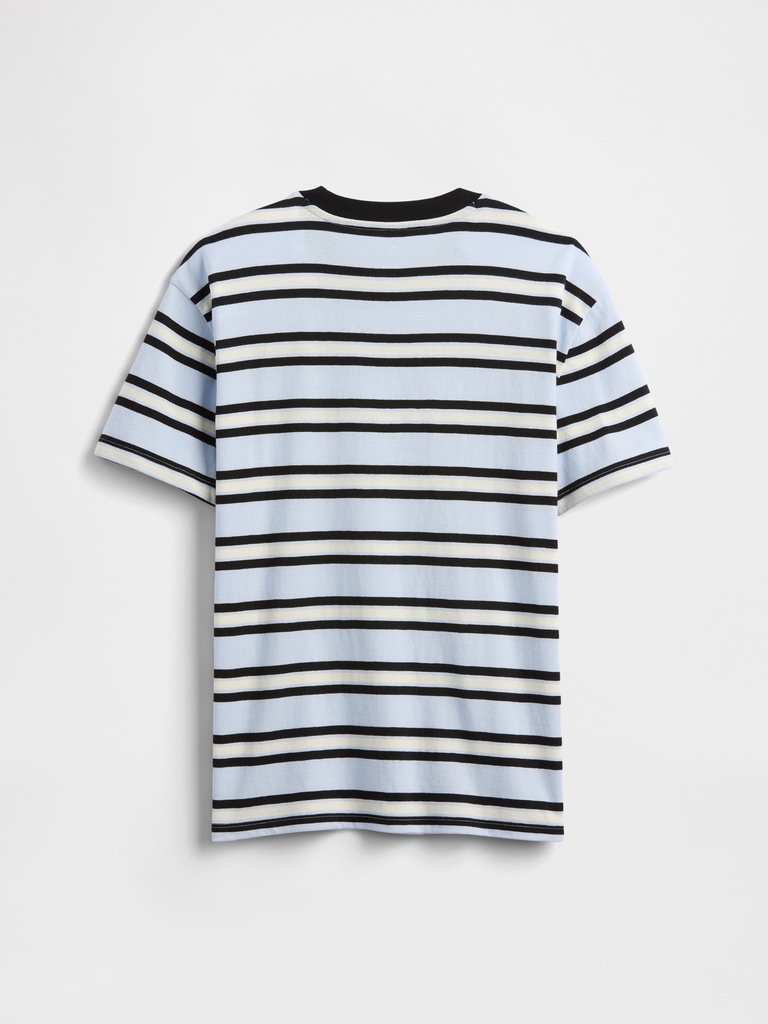Kids Everyday Soft Stripe Pocket T-Shirt