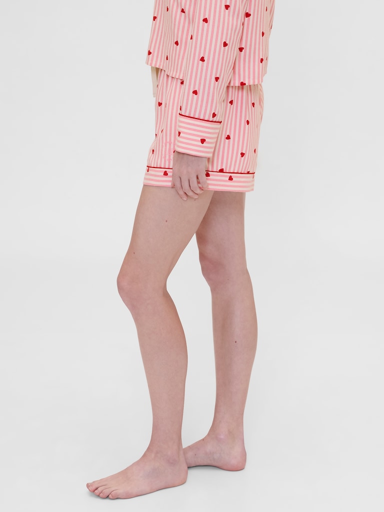 Gap × Summer Fridays Flannel Hearts PJ Boxer Shorts