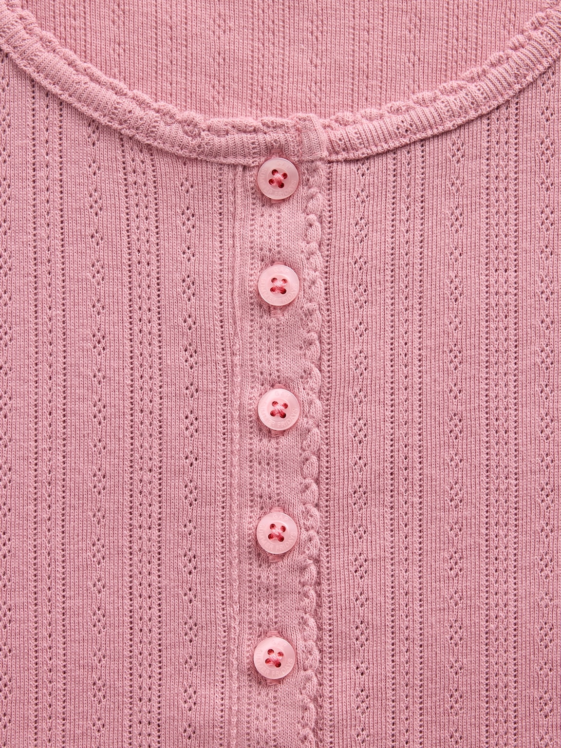 Gap × Summer Fridays Pointelle Henley PJ Top